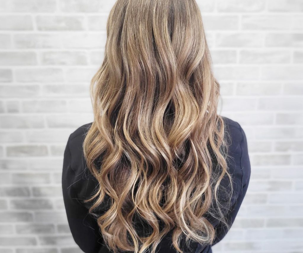 The back of a beautiful hair colour